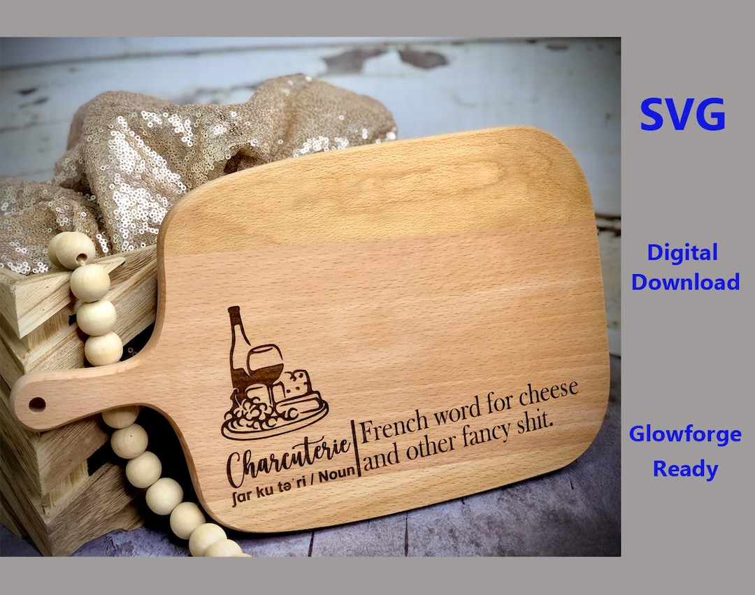 SVG Charcuterie Definition Cutting Board File, Ready Etsy