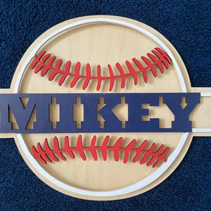 SVG Split Nombre de Béisbol Signo Descarga Digital Monograma Vendedor Caliente Glowforge Listo