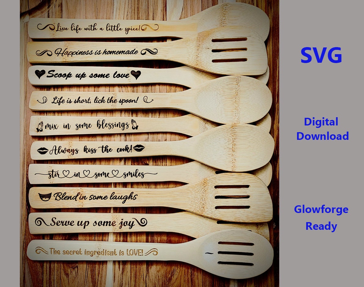 SVG 10 now 15 Spoon Handle Designs BONUS 5 MORE Designs Etsy