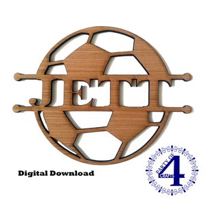 SVG Split Soccer Ball Sign Digital Download Kids