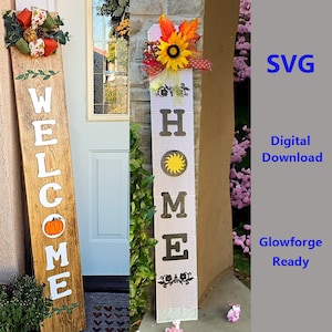 SVG Welcome & Home Porch Leaner Sign Bundle 2000+ Combinations