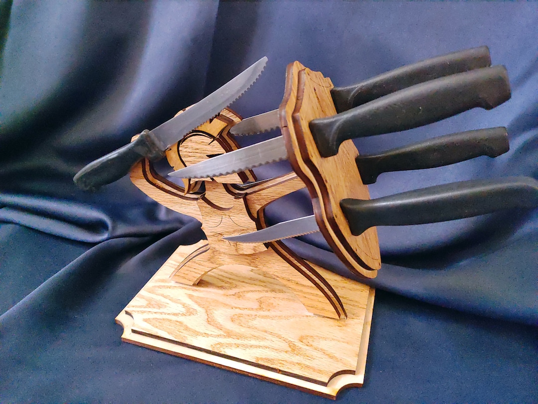 SVG Deluxe Spartan Warrior Knife Block Digital Download Holder Display