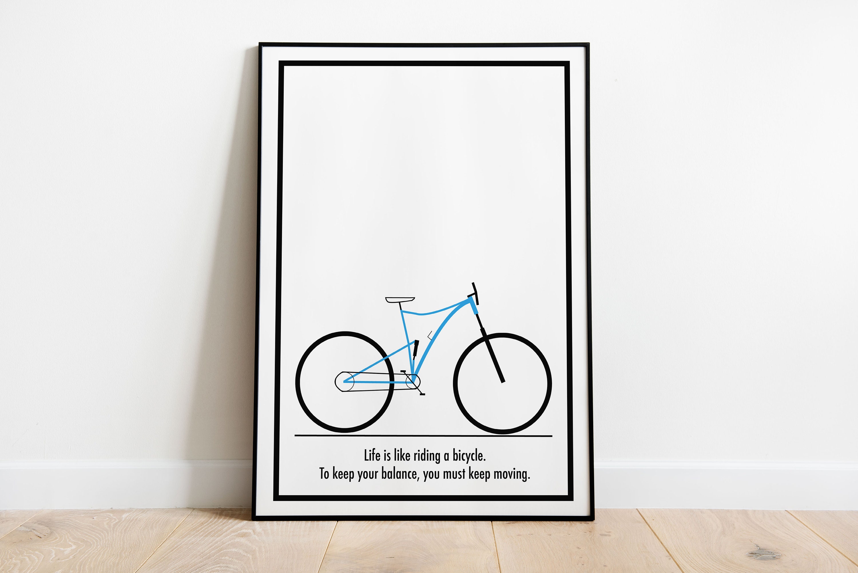 MTB Print Bike Poster Wall Art Quote Mountain Bike Etsy