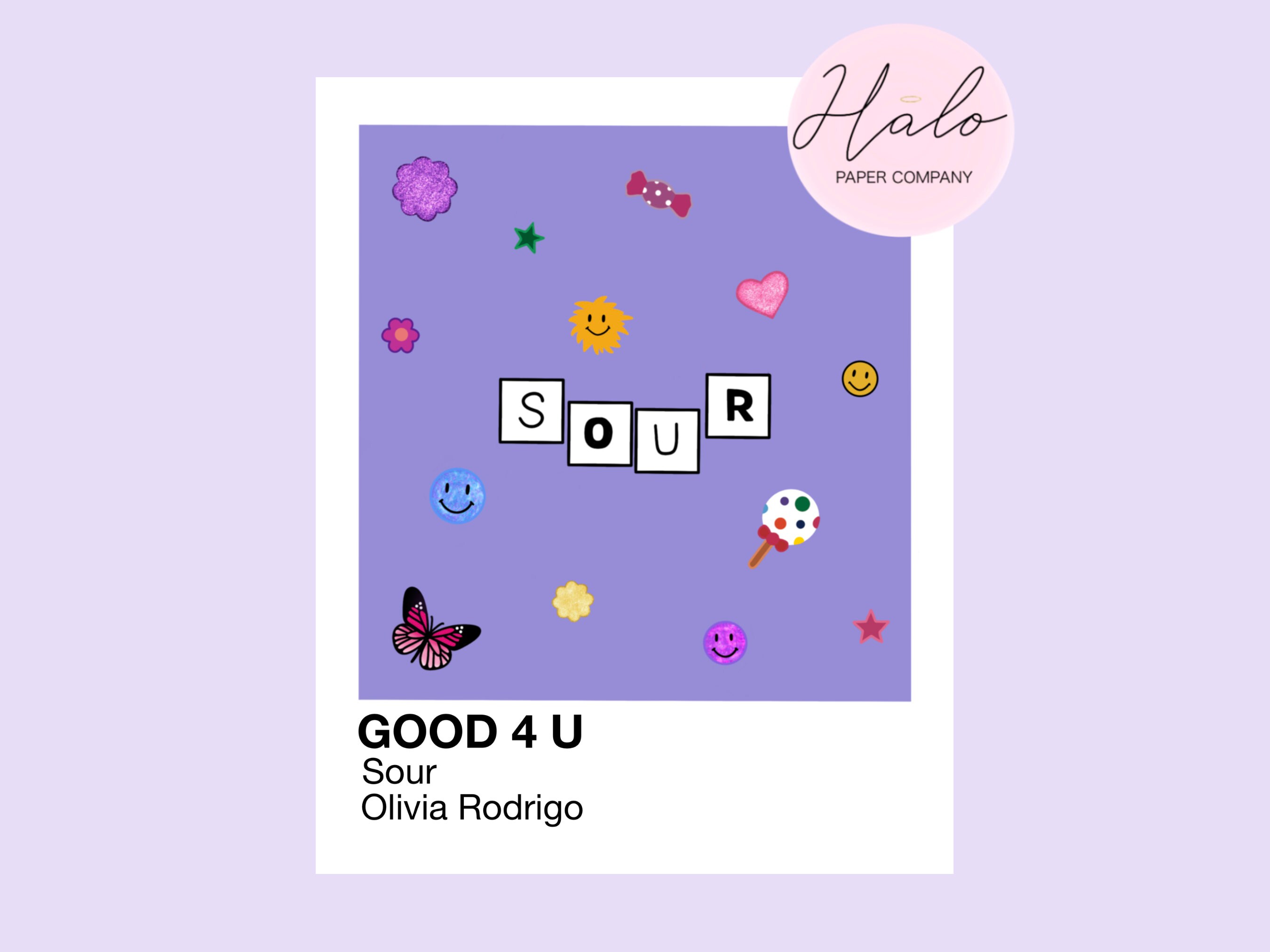 Olivia Rodrigo Good 4 U Paroles Olivia Rodrigo Good 4 U Song Art Art mural Impression - Etsy France