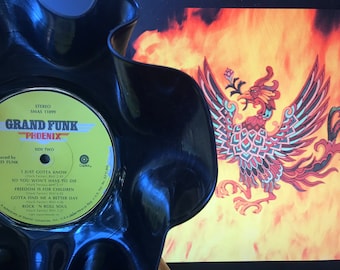 Vinyl Record Bowl Phoenix • Grand Funk Railroad • 1972 classic Detroit Bashers