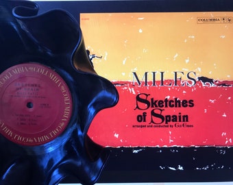 Vinyl Record Bowl Miles Davis: 'Sketches of Spain' jazz trumpet great!   WoW