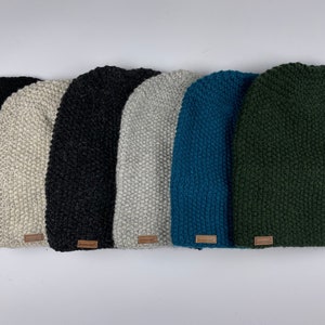 Mütze Wolle Wollmütze warme Wintermütze Strick Winter Damen Mann Herren Erwachsene Beanie Bild 6