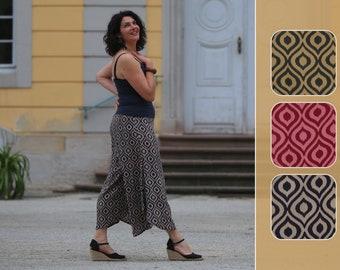 Pantalones verano pantalones culotte verano boho Marlene pantalones festival cómodo hippie playa vacaciones