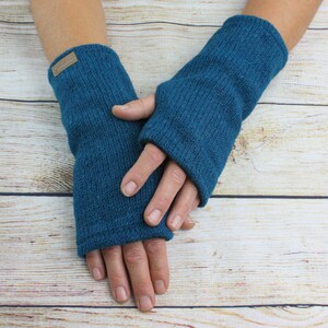 Poignets chauffe-poignets chauffe-bras chauffe-mains chauffe-mains en laine hiver tricoté femmes adultes hommes hommes image 2