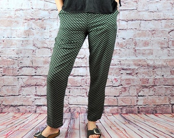 Trousers summer green red casual summer trousers fabric trousers casual business boho chic festival comfortable lounge hippie beach holiday viscose