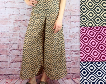 Pants Summer Pants Culottes Summer Boho Marlene Pants Festival Comfy Hippie Beach Vacation