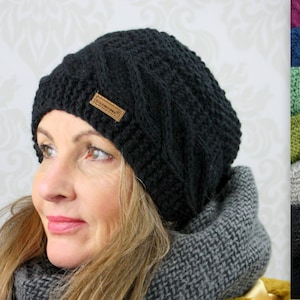 Chapeau laine laine chapeau chaud hiver chapeau tricot hiver femme adulte bonnet