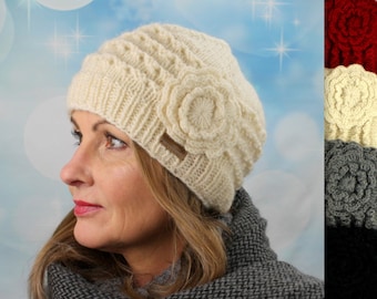 Chapeau laine laine chapeau chaud hiver chapeau tricot hiver femme adulte bonnet