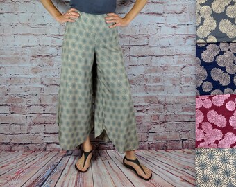 Pants Summer Pants Culottes Summer Boho Marlene Pants Festival Comfy Hippie Beach Vacation