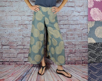 Pantaloni Pantaloni estivi Culottes Summer Boho Pantaloni Marlene Festival Comodi Hippie Beach Vacation