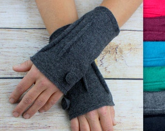 Poignets chauffe-poignets chauffe-bras chauffe-mains chauffe-mains en laine feutre d'hiver femmes adultes
