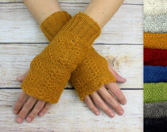 Cuffs Wrist Warmers Arm Warmers Hand Warmers Wool Hand Warmers Winter Knit Women Adults