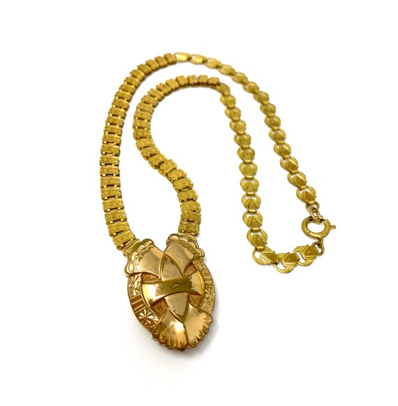 Vintage 1930s Gold Filled Art Deco Necklace