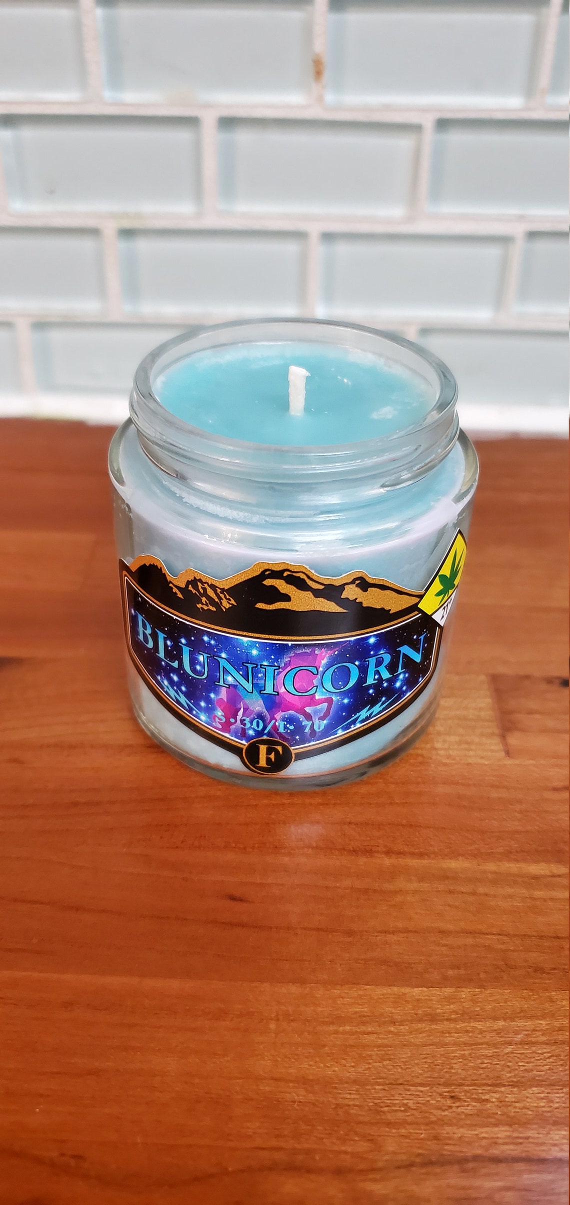 Blunicorn Weed Jar Candle Cannabis 420 pot head gift Etsy