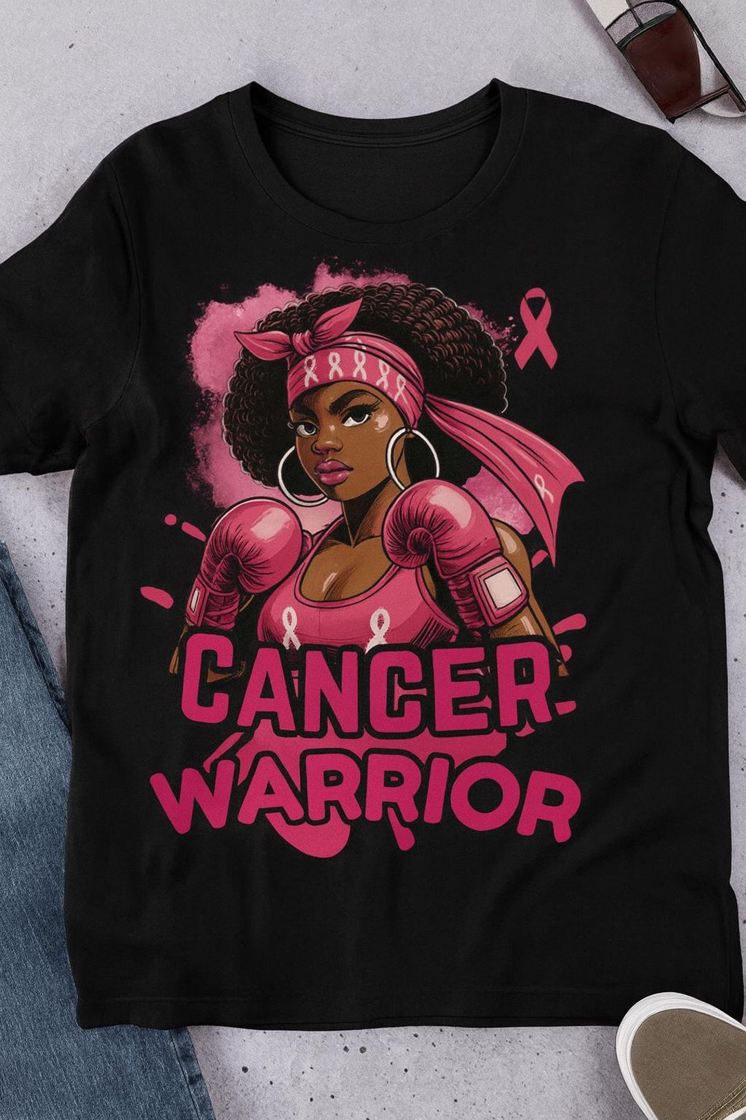 Breast Cancer Awareness PNG: Pink Boxing Gloves Clipart Digital ...