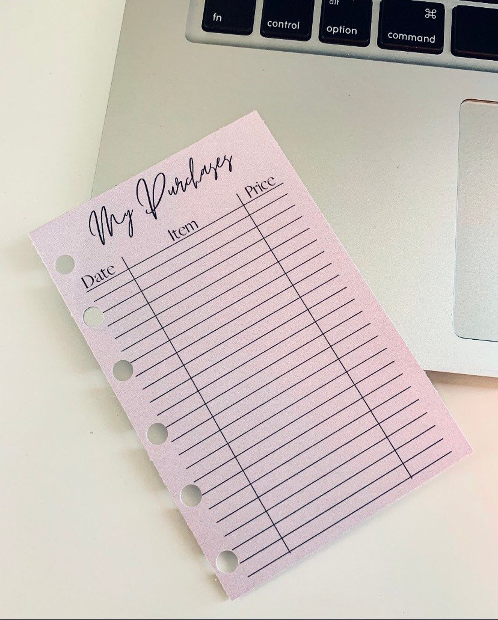 Purchase Tracker Planner/Agenda Inserts | Etsy