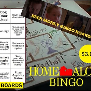 Home Alone Bingo: Beer Money Bingo Boards