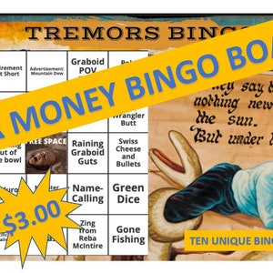 Tremors Bingo: Beer Money Bingo Boards