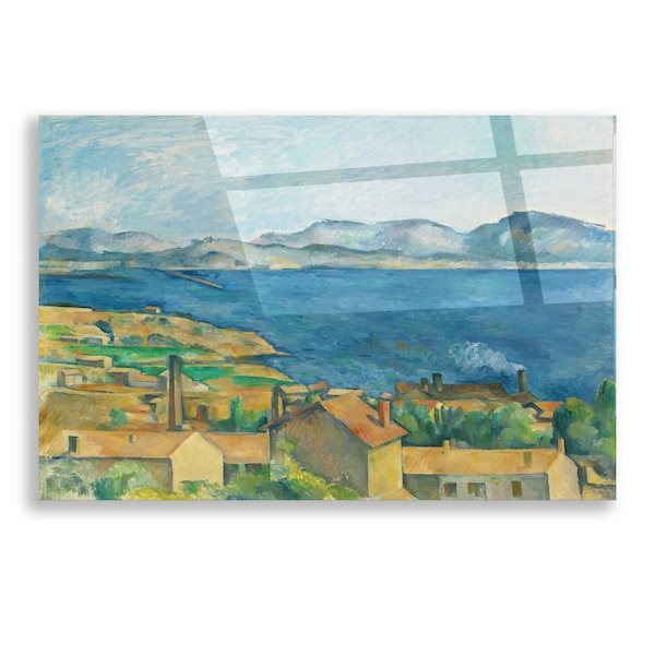 Acrylic Glass Wall Art 'The Bay of Marseilles, Seen from L'Estaque ' by Paul Cezanne