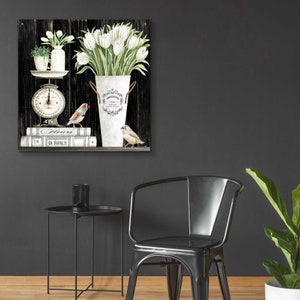 Acrylic Glass Wall Art 'tulips and Scales' by Cindy Jacobs - Etsy
