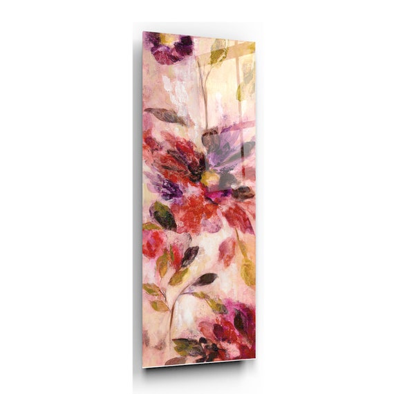 Acrylic Glass Wall Art Exuberant Florals I By Silvia Etsy