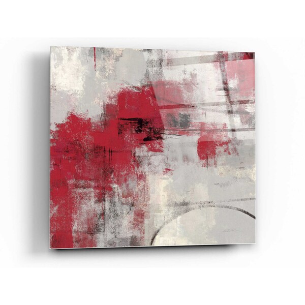 Red Grey Wall Art Etsy