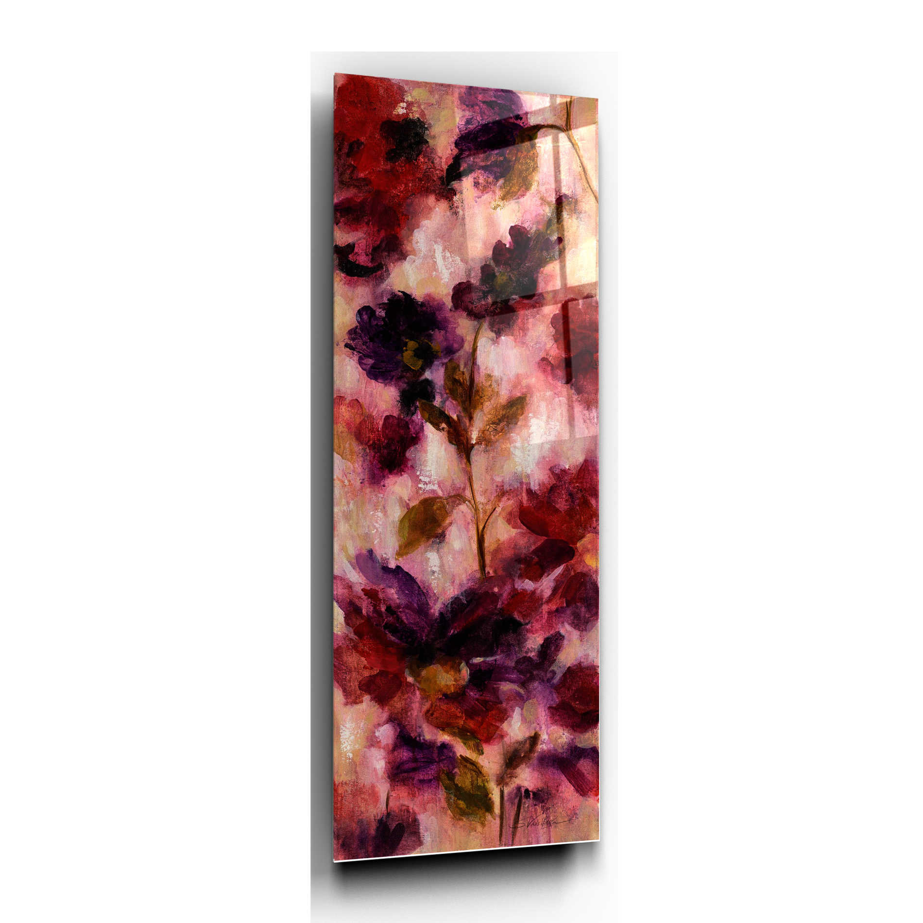 Acrylic Glass Wall Art Exuberant Florals Iii By Etsy