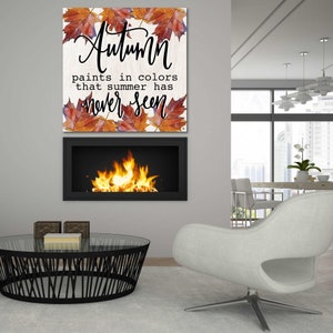 Acrylic Glass Wall Art 'autumn Paints in Colors' by Fearfully Made
