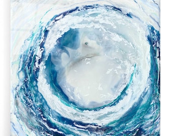 Acrylic Glass Wall Art 'Ocean Eye II' by Renee W Stramel