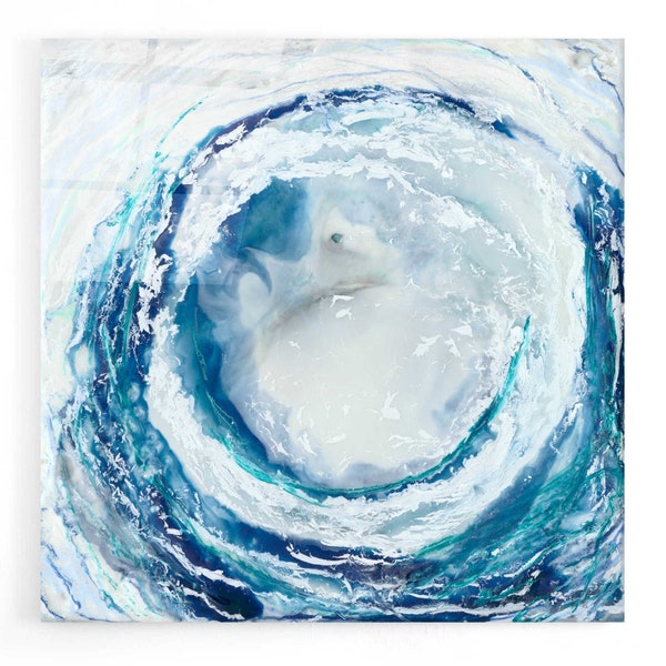 Acrylic Glass Wall Art 'Ocean Eye II' by Renee W Stramel