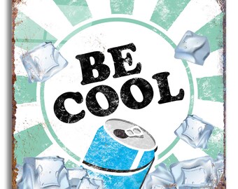 Acrylic Glass Wall Art 'Be Cool' by JJ Brando