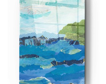 Acrylic Glass Wall Art 'Abstract Coastal IV' by Courtney Prahl