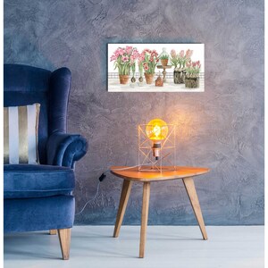 Acrylic Glass Wall Art 'pink Spring Florals' by Cindy Jacobs - Etsy