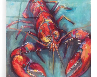 Acrylic Glass Wall Art 'Lobster' by Jeanette Vertentes