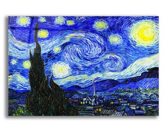 Acrylic Glass Wall Art 'The Starry Night' by Vincent van Gogh