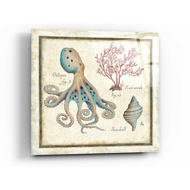 Acrylic Glass Wall Art /'Oceanography I/' by Daphne Brissonet