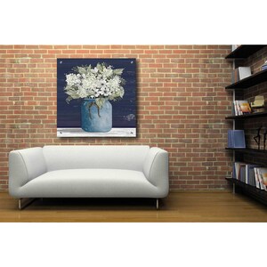 Acrylic Glass Wall Art 'white Flowers I' by Cindy Jacobs - Etsy