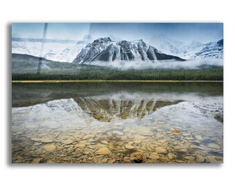 Acrylic Glass Wall Art 'Waterfowl Lake I' by Alan Majchrowicz