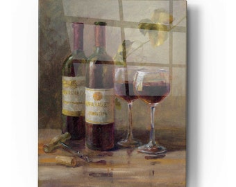 Acrylic Glass Wall Art 'Opening the Wine I' by Danhui Nai