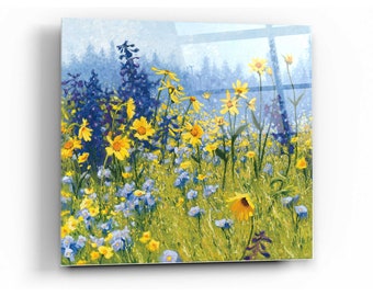 Acrylic Glass Wall Art 'Joyful in July III' by Shirley Novak