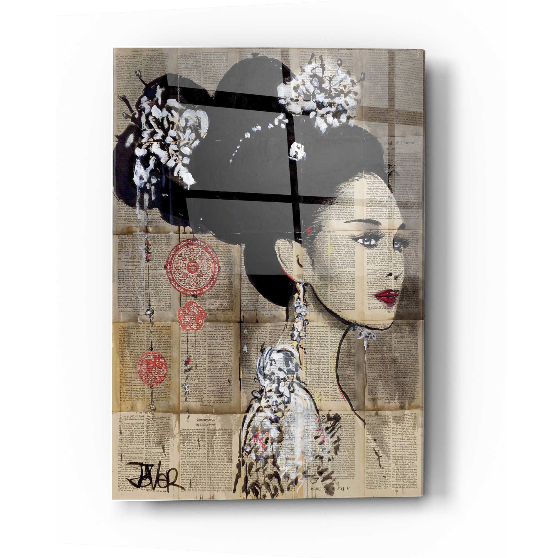 Acrylic Glass Wall Art 'yu' by Loui Jover | Etsy