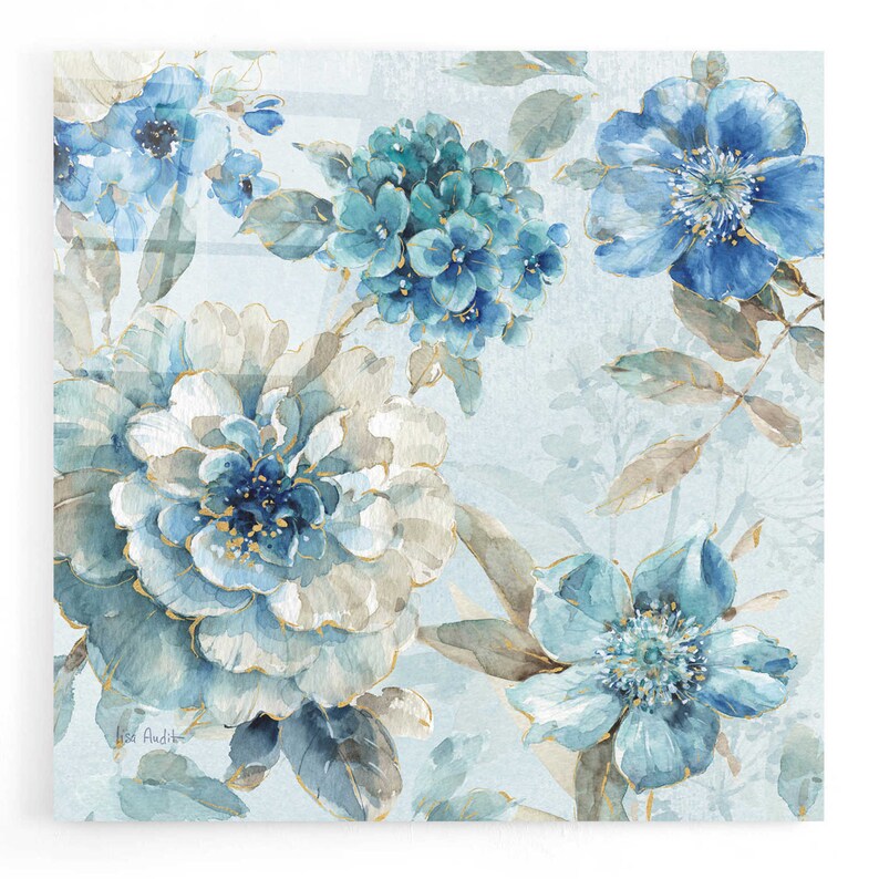 Acrylic Glass Wall Art 'indigold IX' by Lisa Audit Etsy