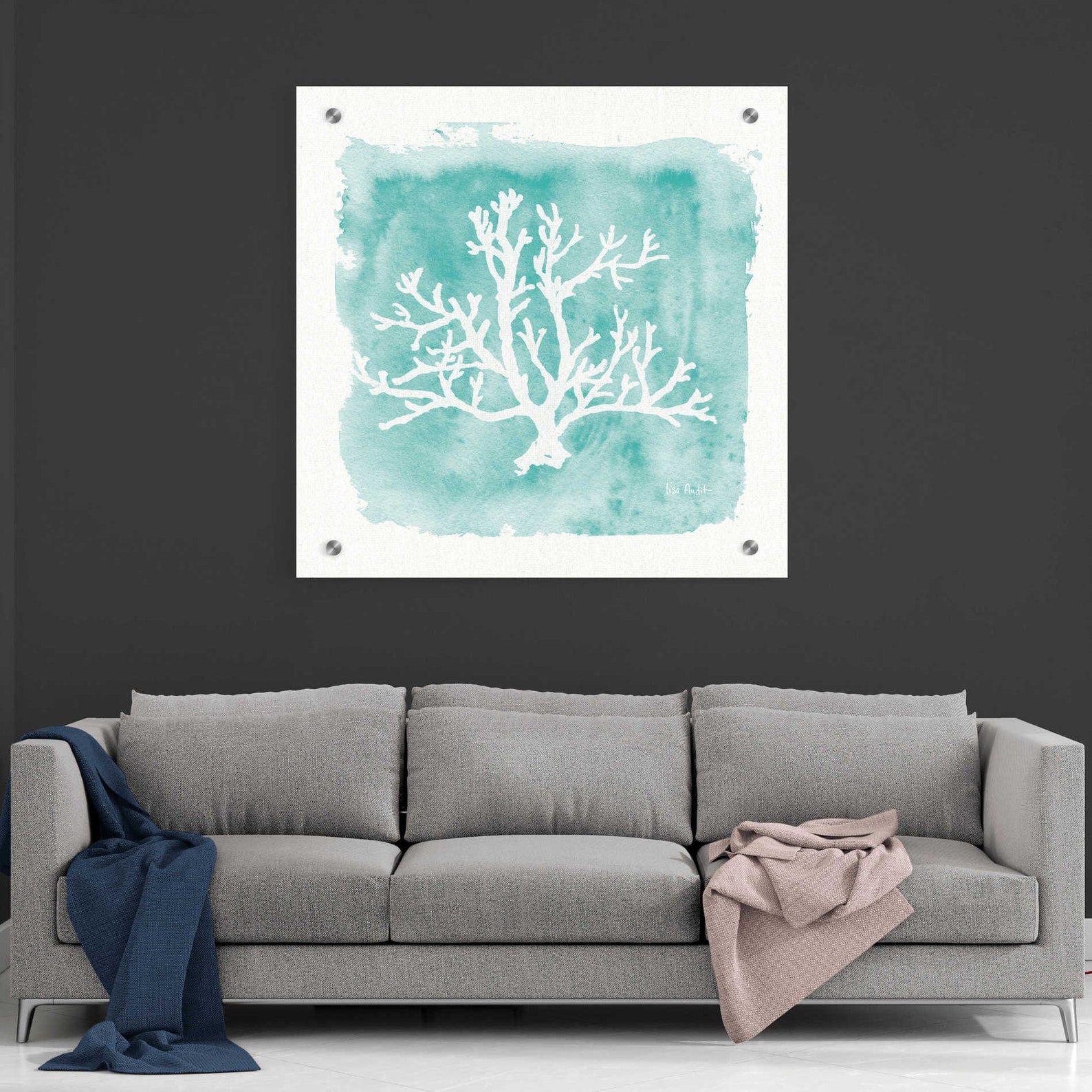 Acrylic Glass Wall Art 'water Coral Cove V' by Lisa Etsy