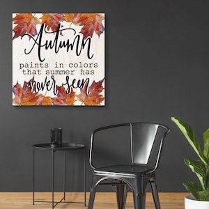 Acrylic Glass Wall Art 'autumn Paints in Colors' by Fearfully Made