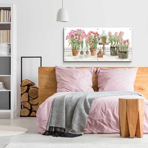 Acrylic Glass Wall Art 'pink Spring Florals' by Cindy Jacobs - Etsy